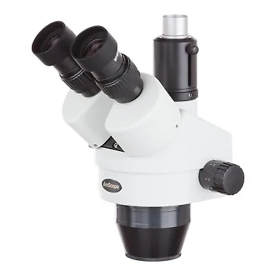 Buy AmScope 7X-45X Trinocular Zoom Stereo Microscope Head W Simul-Focal Widefield • 370.99$