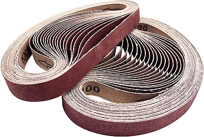 Buy 1-1/2 X 30 Inch Sanding Belt 20 PCS 320 Grit Belt Sander Sandpaper Pipe Polisher • 44.99$