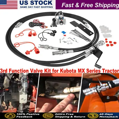 Buy 3rd Function Valve Kit FOR Kubota MX4700, MX4800, MX5200, MX5100, MX5800 Tractor • 683.90$