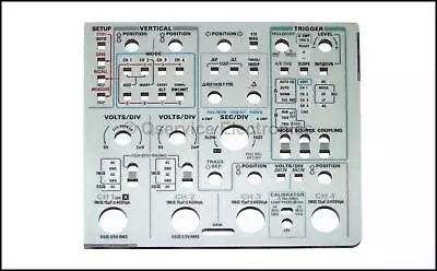 Buy Tektronix 333-3554-00 Aluminum Control Panel For 2445B 2465B 2467B Oscilloscopes • 25$