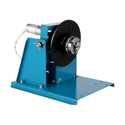 Buy 10KG 110V Rotary Welding Positioner Turntable Table 3 Jaw Lathe Chuck 2-20 RPM • 265$