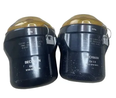 Buy Beckman GH 3.8 3750 RPM 633g Centrifuge Swing Buckets  (Set Of 2) With Lids • 180$
