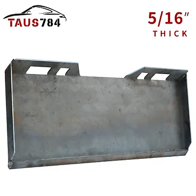Buy 5/16  Quick Tach Attachment Mount Plate For Skid Steer Loader Tractor Bobcat • 123.99$