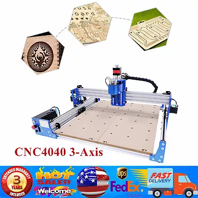 Buy 4040 CNC Router Machine 3-Axis Wood Carving Milling Engraving Machine Spindle • 402.75$