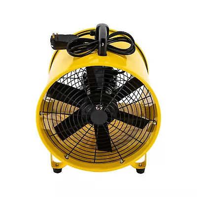 Buy 16inch Axial Fan Cylinder Pipe Spray Booth Paint Fumes Blower 110V 1100W Movable • 164.59$