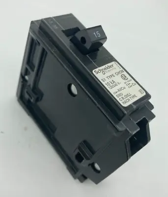 Buy Schneider CHOM115CP Homeline 1 Pole 15 Amp 120 240V CHOM Plug In Breaker 1  Pack • 9.89$