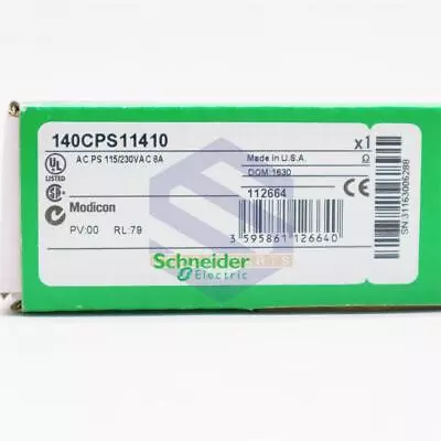 Buy New Schneider Electric 140CPS11410 TSX Quantum Power Supply AC PS 115/230VAC 8A • 360$