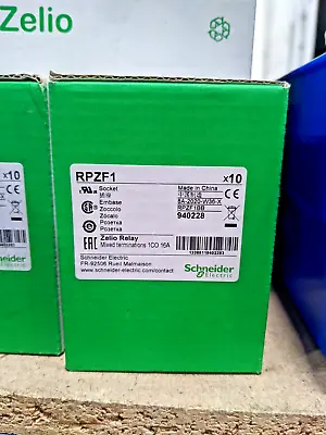 Buy Schneider Electric Zelio Relay Socket RPZF1 Box Of 10 • 34.99$