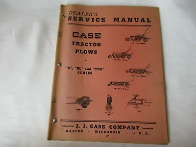 Buy 1948 J.I Case B BL TOA Tractor Plow Service Manual • 39$