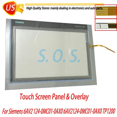 Buy Fit Siemens 6AV2 124-0MC01-0AX0 6AV2124-0MC01-0AX0 TP1200 Touch Screen & Overlay • 63.89$