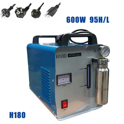 Buy Oxy-Hydrogen Water Welder Generator Flame 220V 600W Polishing Machine H180 95L • 310.13$