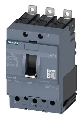 Buy Siemens 3VA4160-4ED34-0AA0 Breaker (MCCB), 3 POLE 60 AMP. • 595$