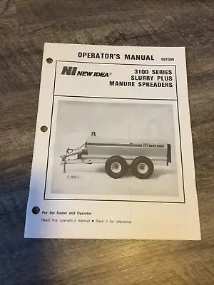 Buy New Idea 3100 Series Slurry  Plus Manure  Spreader Operator's Manual • 9$