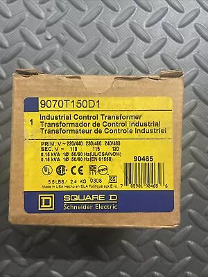 Buy Schneider Electric 9070t50d1 Industrial Control Transformer • 99$