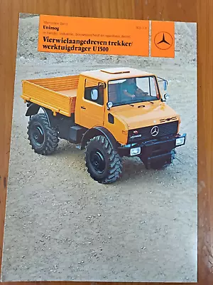 Buy Prospectus Unimog U1500 Language: NL Tractor Tractor Brochure 20 • 10.66$