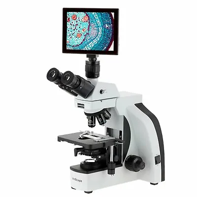 Buy Amscope 40X-1000X Trinocular Compound Microscope+9.7  Touchscreen Imaging System • 2,482.99$