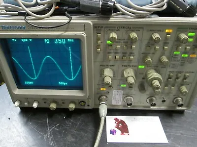 Buy Tektronix 2465A 350MHz Oscilloscope With Probes! 4 Analog Channels X-Y-Z Mode • 750$