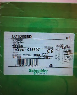 Buy SEALED SCHNEIDER LC1D09BD ELECTRIC CONTACTOR TESYS MAGNETIC CONTACTOR *Ji12 • 62.99$