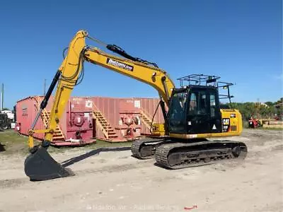 Buy 2018 Caterpillar 313FLGC Hydraulic Excavator Cab A/C Trackhoe Bucket Bidadoo • 82,000$