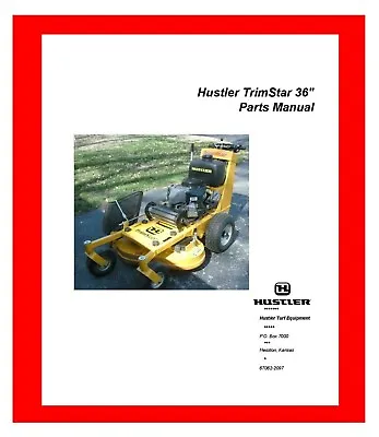Buy Lawn Mower Replacement Parts Manual Fits Hustler TrimStar 36 2097 • 7.24$