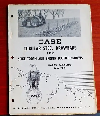 Buy Case: Tubular Steel Drawbars For Spike & Spring Tooth Harrows- Parts Catalog 734 • 9.88$