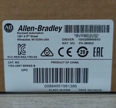 Buy Allen Bradley 1783-US8T Stratix2000 Ethernet Switch Unman  New • 189$