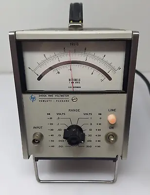Buy HP Hewlett Packard 3400A RMS Voltmeter Crest Factor Full Scale 10 Hz TO 10 MHz • 199.99$