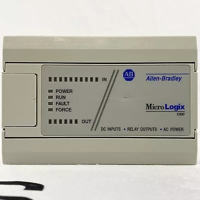 Buy Allen Bradley 1761-L16BWA SER E FRN 1.0 MicroLogix 1000 Controller 24VDC USA • 135$