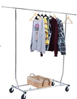 Buy Salesman Clothing Rack - Rolling & Collapsible • 95$