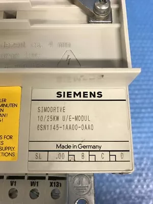 Buy SIEMENS 6SN1145-1AA00-0AA0 SIMODRIVER Removed From The Working Machine • 350$