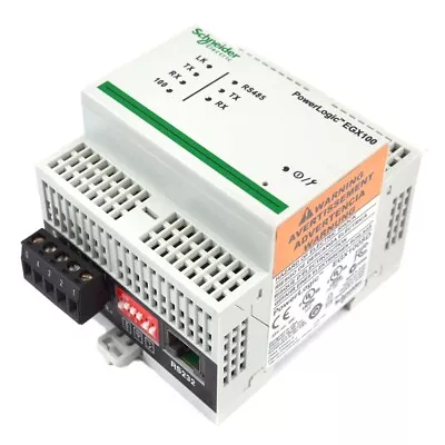 Buy Schneider Electric EGX100 PowerLogic Ethernet Gateway 10/100BaseT RJ45 Connector • 289.99$