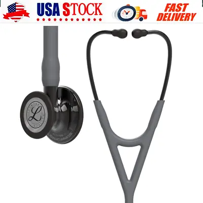 Buy 3M Littmann 6238 Cardiology IV Diagnostic Stethoscope Gray Stem Headset 27 Inch • 191.09$