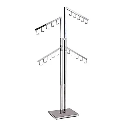 Buy Clothing Rack Display Two Ways 4 Adjustable Arms 20 Hooks Clothing Accessories • 105$