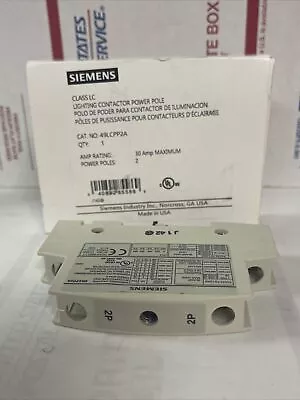 Buy Siemens 49LCPP2A 2P 30A Lighting Power Pole Contactor Class LC *NEW* • 44$