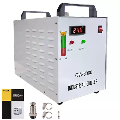 Buy VEVOR Laser Industrial Water Chiller CW-3000 For CO2 Cutter Tubes Laser Engraver • 139.79$