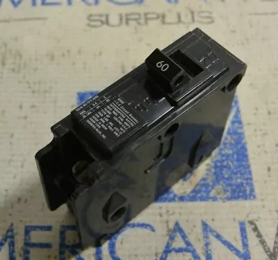 Buy ITE Siemens Q160 1 Pole 60 Amp Plug-In Circuit Breaker Lot Of 2l • 13$