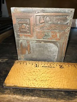 Buy Print Block “ Universal Electric Antique Stove Oven” Copper Face Block ￼ • 28$