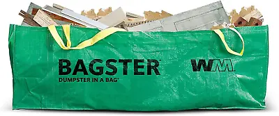 Buy BAGSTER 3CUYD Dumpster In A Bag Holds Up To 3,300 Lb, Green • 55.99$
