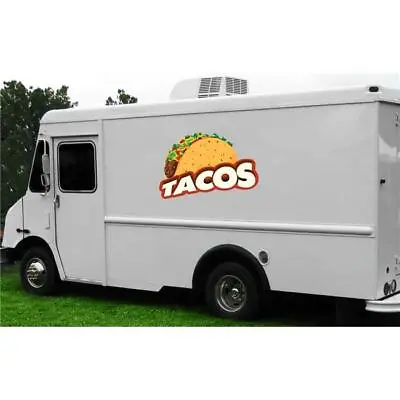Buy SignMission 12 In. Tacos Concession Decal Sign - Cart Trailer Stand Sticker E... • 18.19$