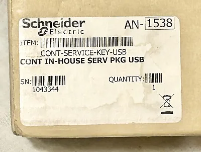 Buy Schneider Electric CONT-SERVICE-KEY-USB PROGRAM KEY - NOS - FREE SHIPPING • 1,999.97$