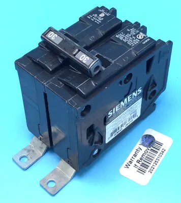 Buy New Circuit Breaker Siemens B230HH 30 Amp 2 Pole 120/240V 65kA Bolt On Type HBL • 69.99$
