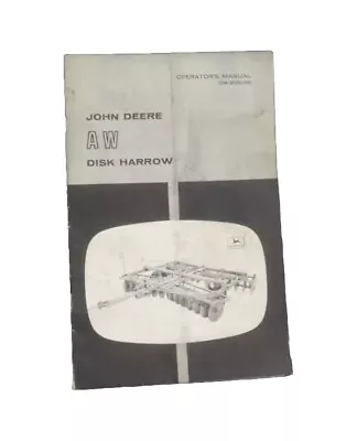 Buy John Deere AW Disk Harrow OM-825036 • 9.99$