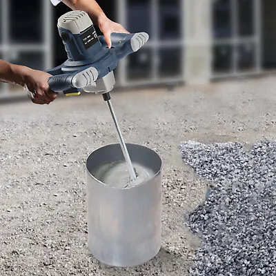 Buy 1050W Drywall Mortar Mixer Cement Render Paint Tile Concrete Rotary 6 Speeds New • 50$
