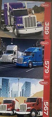 Buy Peterbilt  Model 337,  389, 567, And 579  2-Sided Sheets Truck  Brochures • 10$
