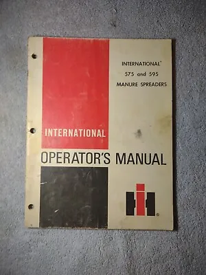Buy International 575 595 Manure Spreaders Operators Manual. • 14.95$
