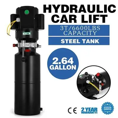 Buy  Single Phase Hydraulic Pump 220V 110V 2.2KW Tank 3400 RPM Car Lift Power Unit  • 376.80$