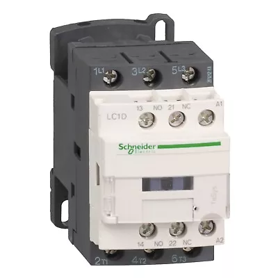 Buy LC1D18G7, Schneider Electric, TeSys D IEC Contactor, 18 A, 3 P, 10 HP At 480 VAC • 48.85$