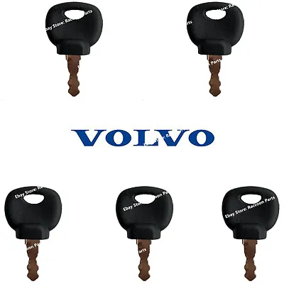 Buy 5 Volvo Mini Excavator & Backhoe Ignition Keys Articulated Hauler Compactor • 8.95$