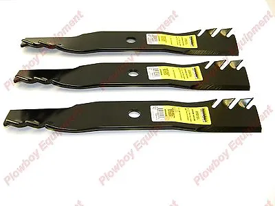 Buy 3 48  Deck Mulching Blades For John Deere Mowers M127500 M127673 M145476 X & 300 • 47.95$