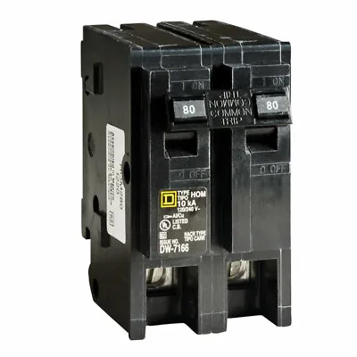 Buy Square D By Schneider Electric HOM280CP Homeline 80-Amp Two-Pole Circuit Breaker • 76.97$